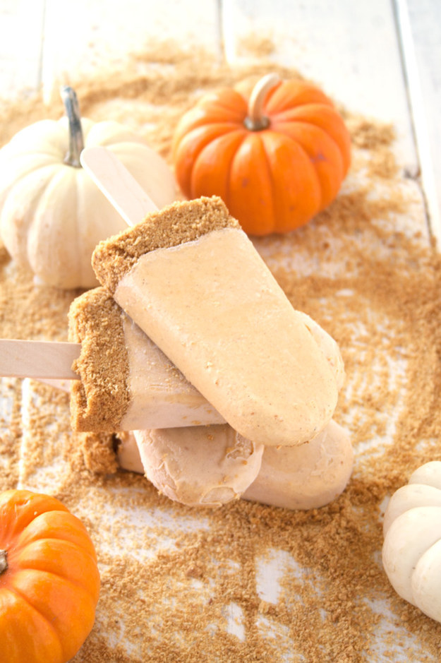 Pumpkin Cheesecake Popsicles