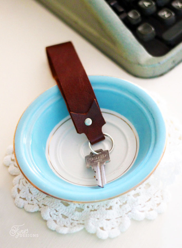 Sew Leather Key Chain