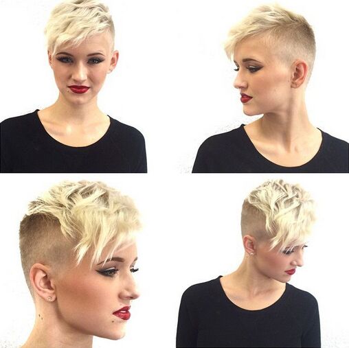 Short Pixie Haircut for Curly Hair