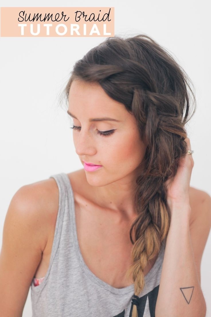 Side Braided Hairstyle for Thick Hair