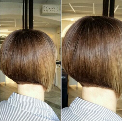 Stacked Bob Haircut for Short Hair