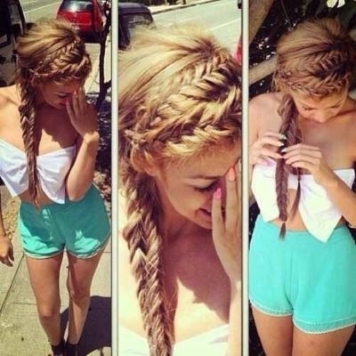 Stunning Fishtail Braided Hairstyle for Girls
