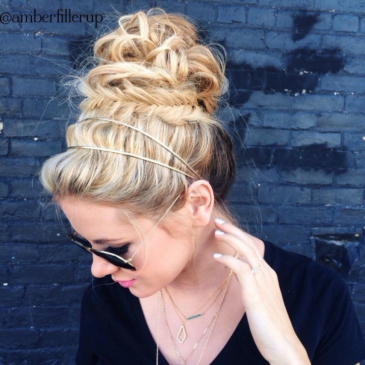 Top Bun Braid Hairstyle