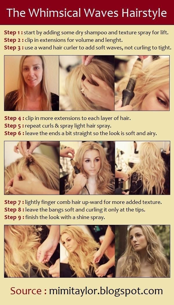 Trendy Long Wavy Hairstyle Tutorial