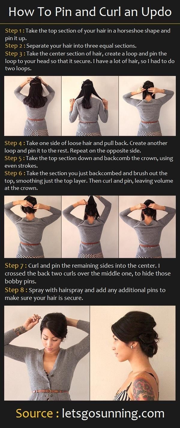 Updo Hairstyle Tutorial for Long Hair