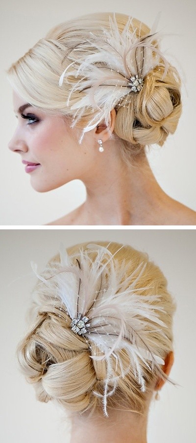 Wedding Updo with Hair Accessories