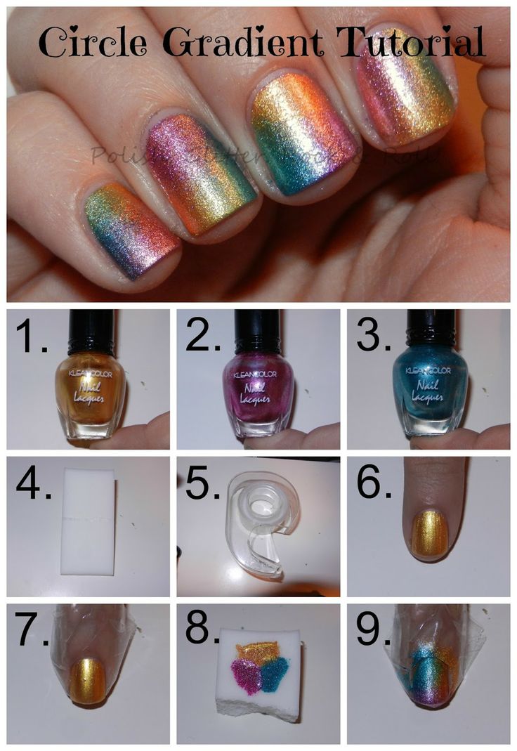 Colorful Glitter Nails