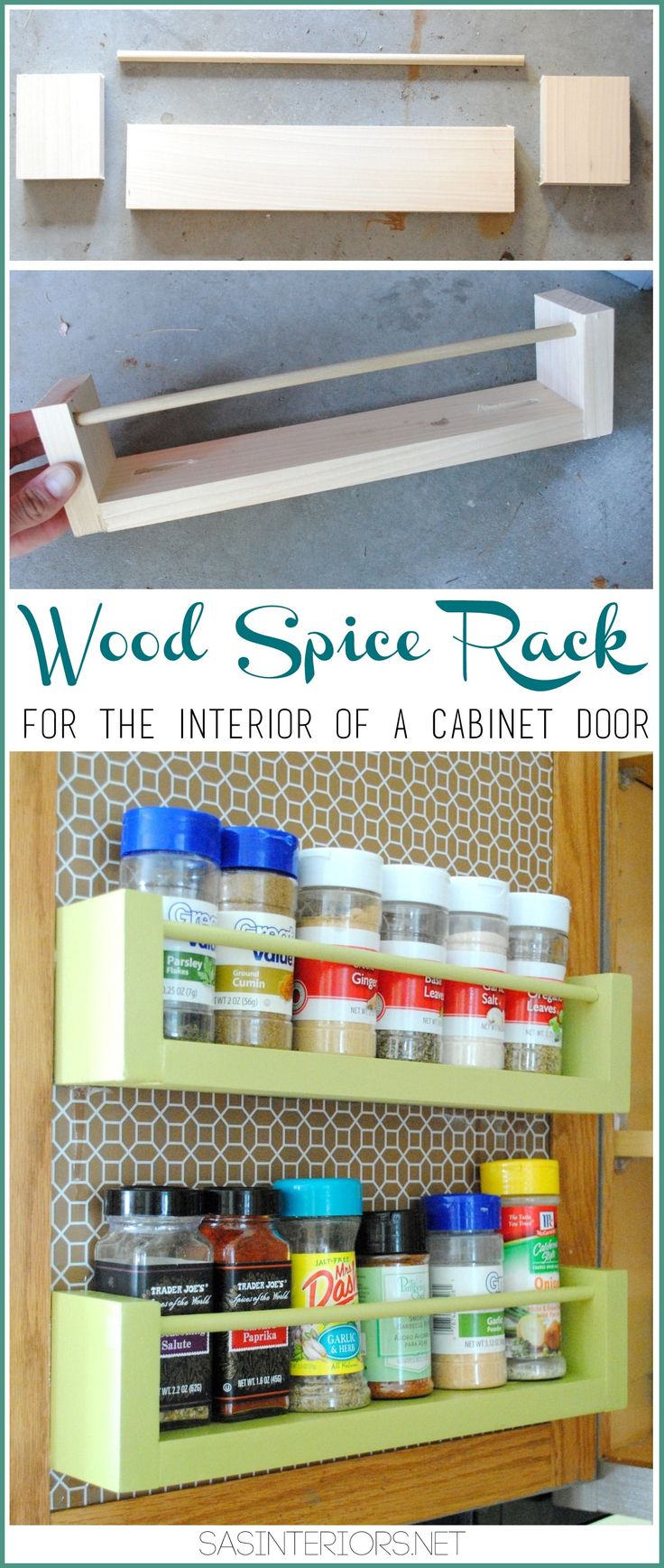 Wood Spice Rack