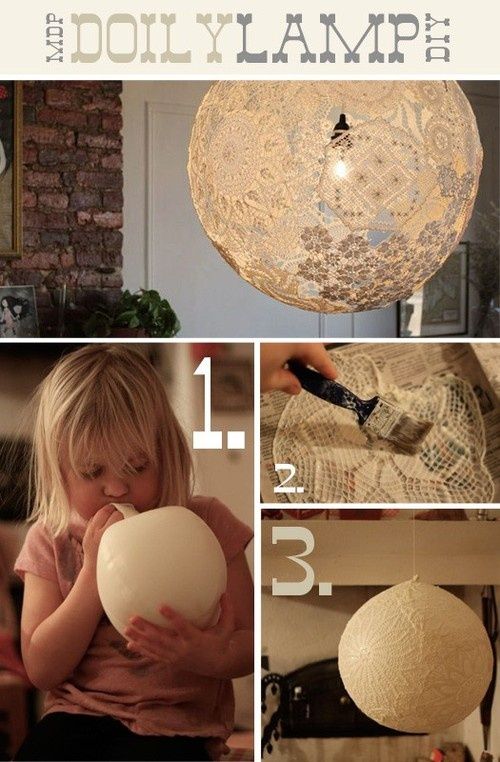 Doily Lamps