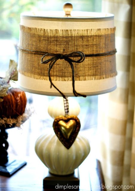 Burlap Lamp