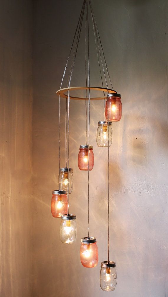 Mason Jar Chandelier