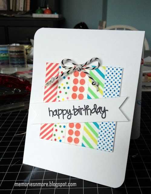 Washi Tape Greeting Card