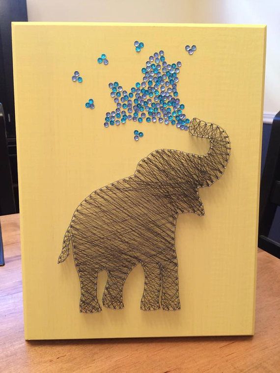 Elephant String Art