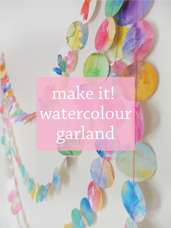 Watercolor Garland