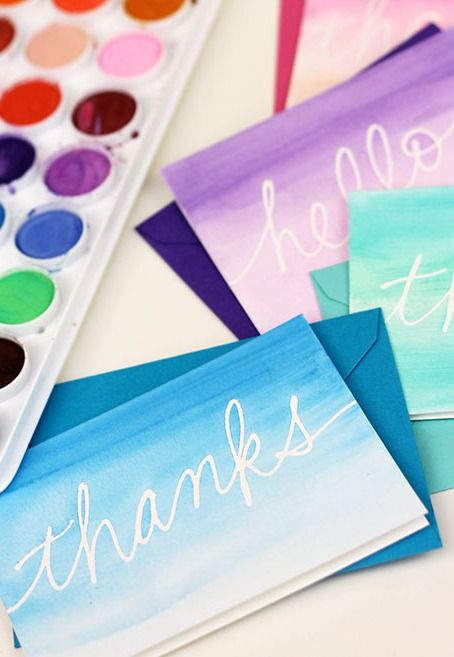 Watercolor Notecards