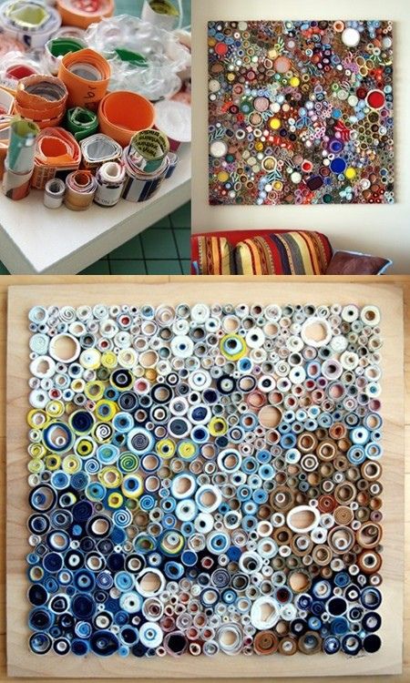 DIY Rolls Wall Art