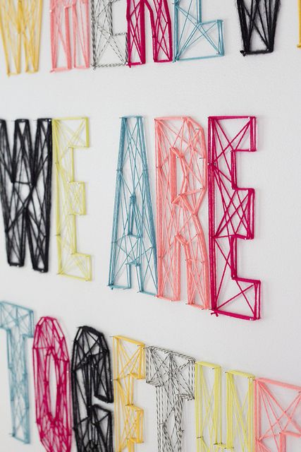 DIY String Wall Art