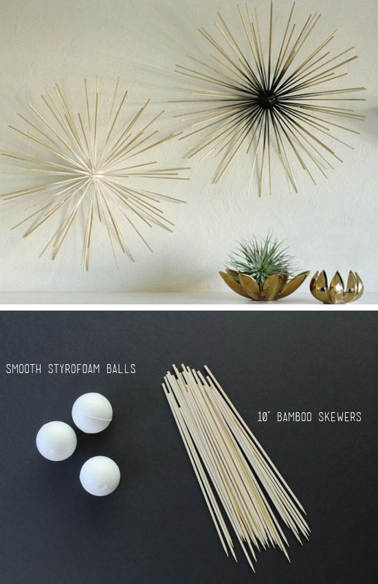 Bamboo Skewer Wall Art