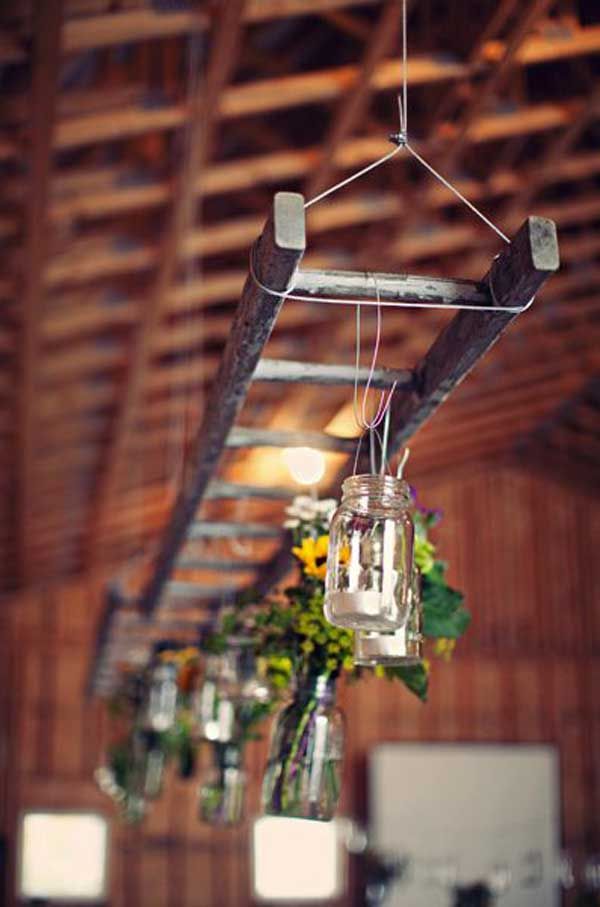 Vintage Ladder Decor