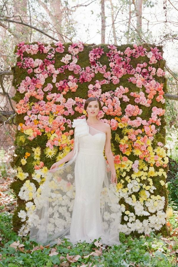 Ombre Floral Backdrop