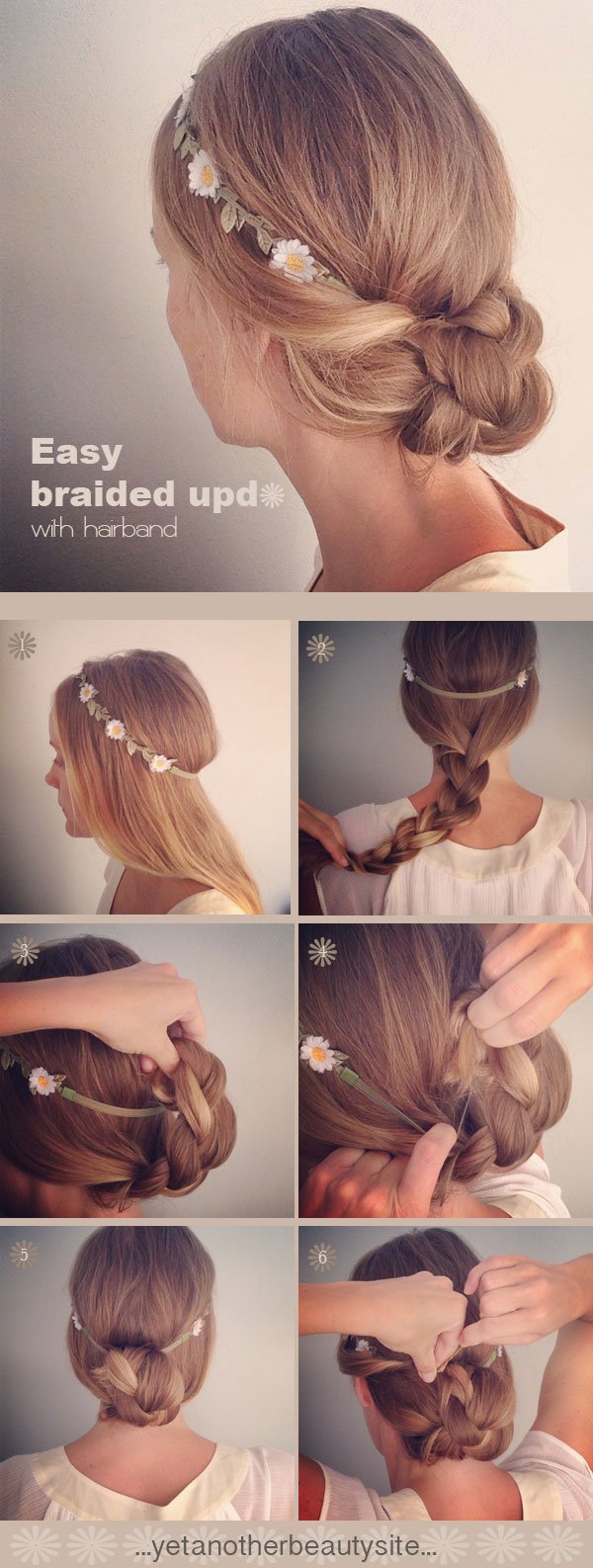 Braided Updo with Headband