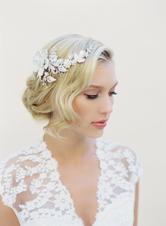 20 Stunning Wedding Hairstyles  with Veils and Hairpieces 