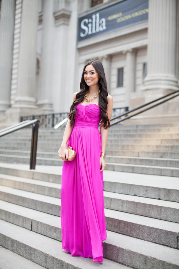 Bright Pink Maxi Dress