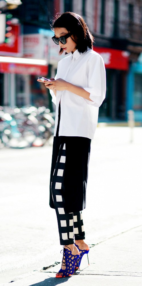 Checkered Print Pants