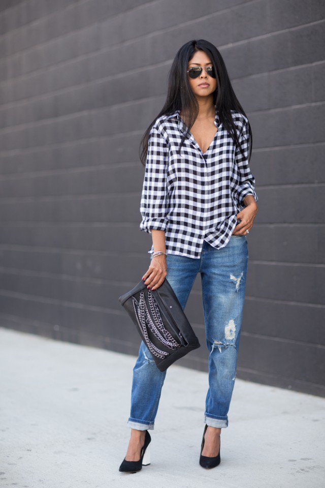 Checkered Print Shirt