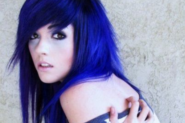 Dark Blue Straight Hair