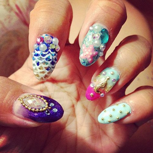 Embellished Nail Art Design