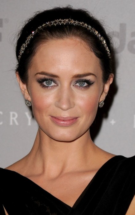 Emily Blunt Sleek Bun Hairstyle