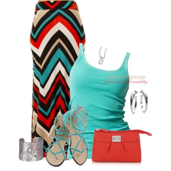 Mint T-Shirt and Maxi Pencil Skirt