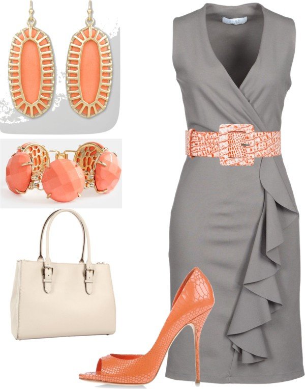 Perfect Gray and Orange Combination