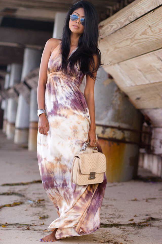 Tie-dyed Maxi Dress