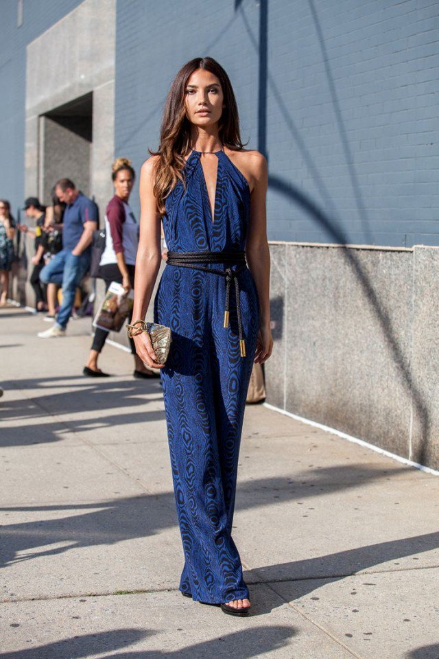 V-Neckline Jumpsuit