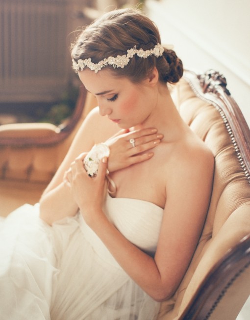 Wedding Updo Hairstyle with Headband