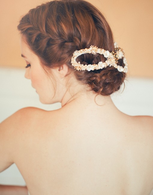 Wedding Updo Hairstyle with Headpieces