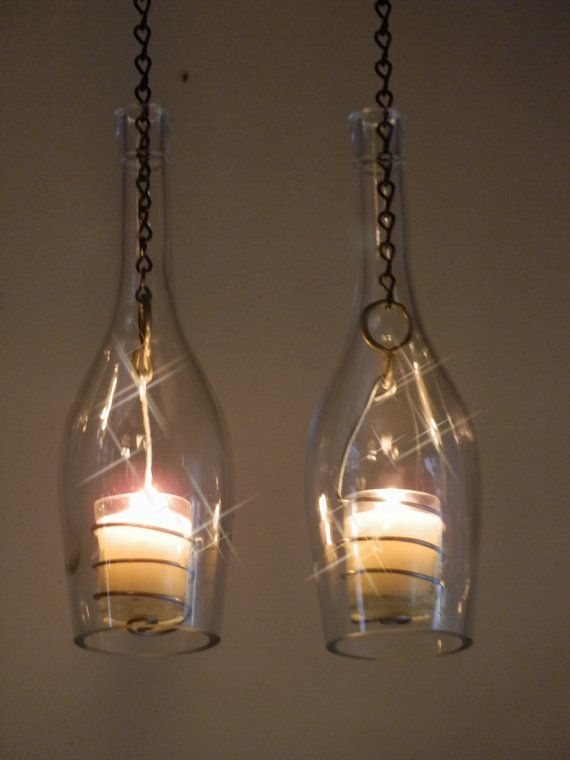 Wine Bottle Hanging Lanterns