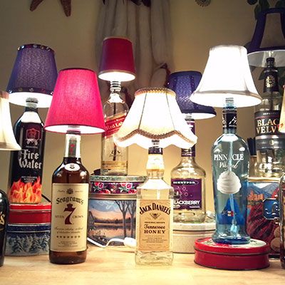 Homemade Bottle Lamp