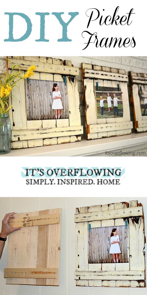 10 DIY Photo Frames with Pallets