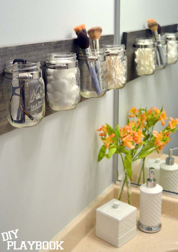 DIY Mason Jar Organizer