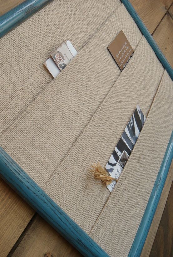 Burlap Wall Organizer