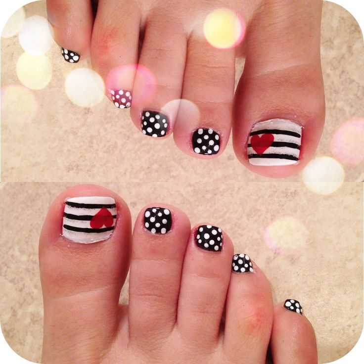 15 Easy Nail Art for Toes