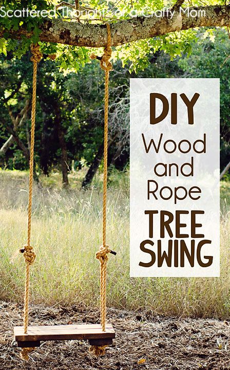 Wood and Rope Tree Swing