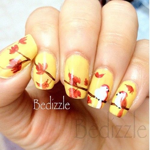 15 Sweet Fall Nail Art Ideas and Designs