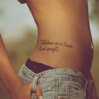 20 Girl Quote Tattoos You May Love