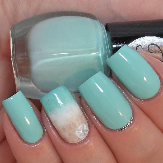 Babyblue Nail Art Design