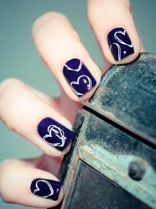 Blue Nail Designs for Short Nails