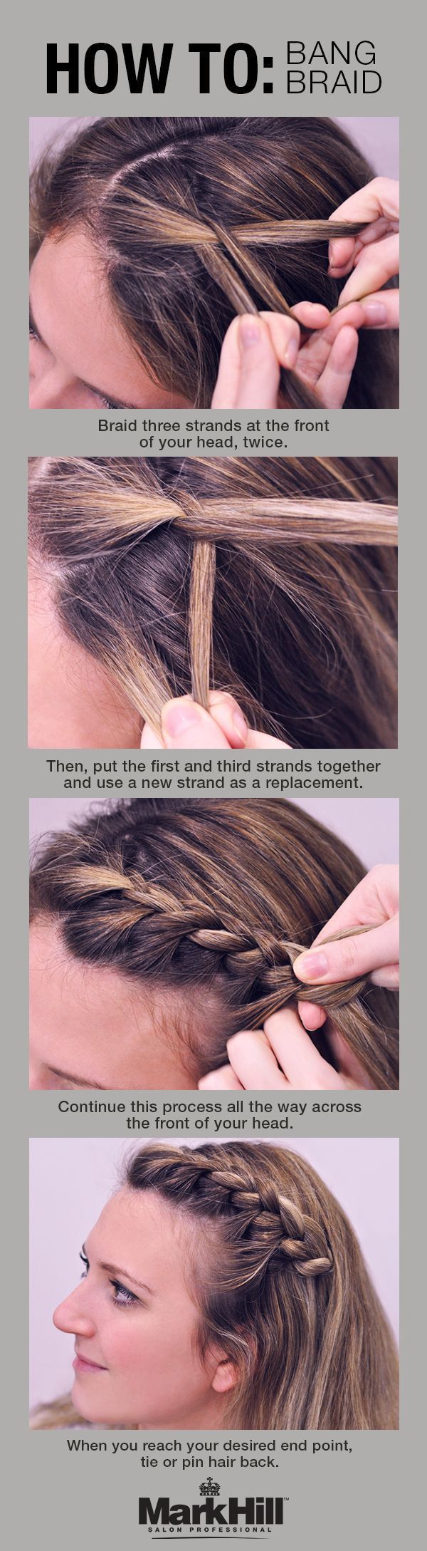 Braid Bangs Hairstyle Tutorial